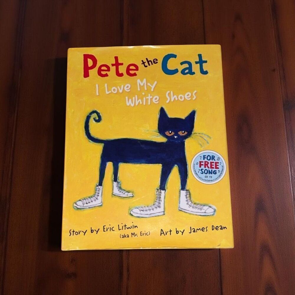 1999 Pete the Cat Loves His White Shoes Hard Cover Book